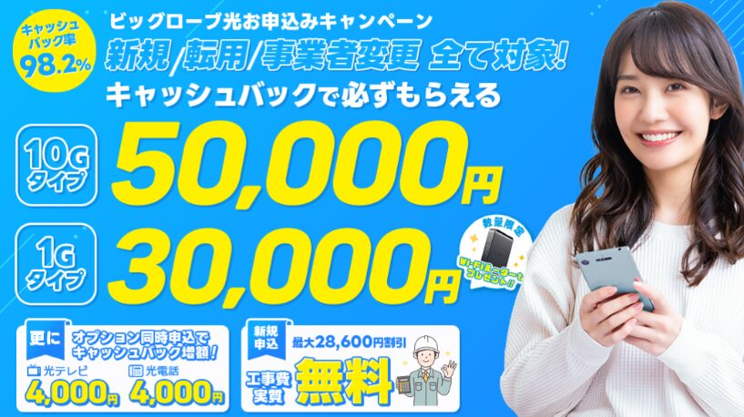 ビッグローブ光×NEXT|メイン画像