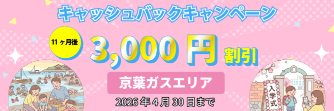 
エルピオ都市ガスの4月キャンペーン（京葉ガスエリア）画像