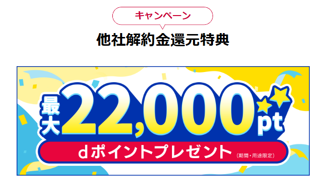 ドコモhome5G|解約金負担
