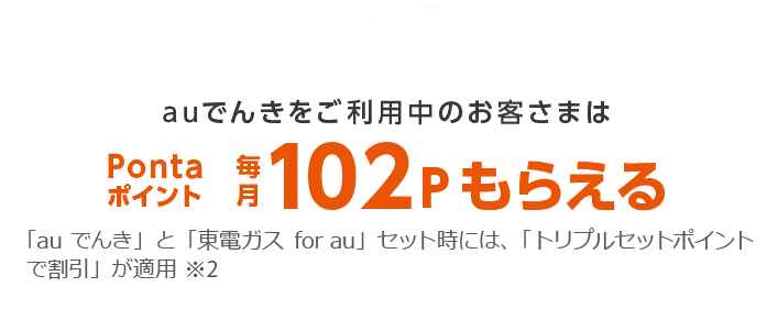 auでんきPontaポイント付与