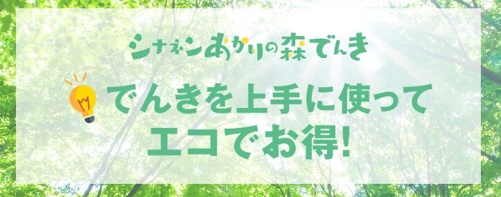 シナネンあかりの森でんき|トップ画