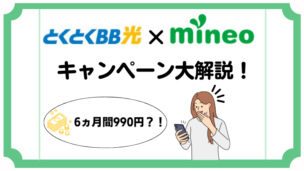 GMOとくとくBB光×mineoのキャンペーンが超お得！適用条件や注意点を解説