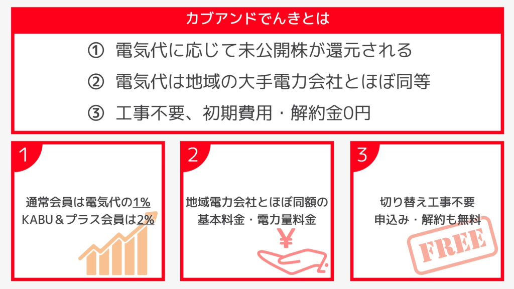 カブアンドでんきのサービス概要