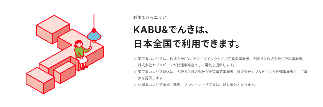 カブアンドでんき供給エリア