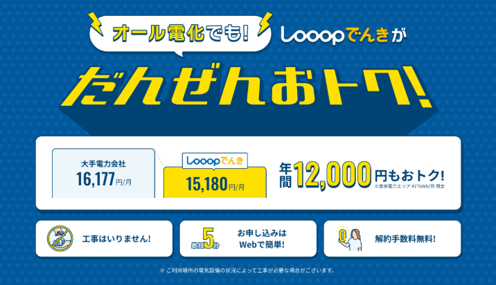 Looopでんき_オール電化トップ