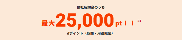 ドコモ光違約金負担