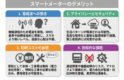スマートメーターのデメリット
