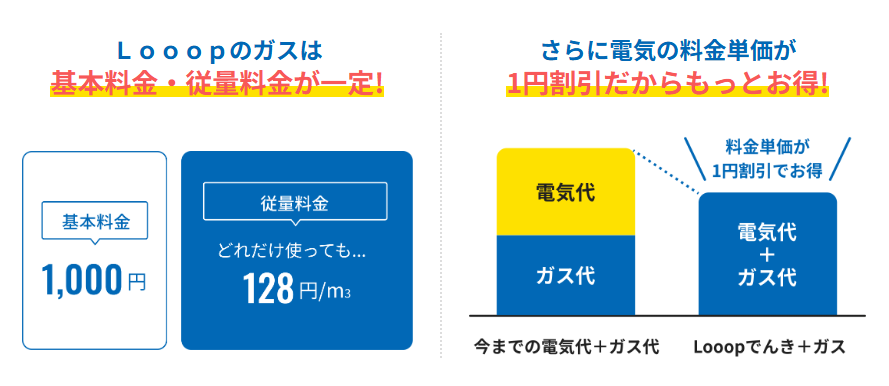Looopでんき＋ガスセット