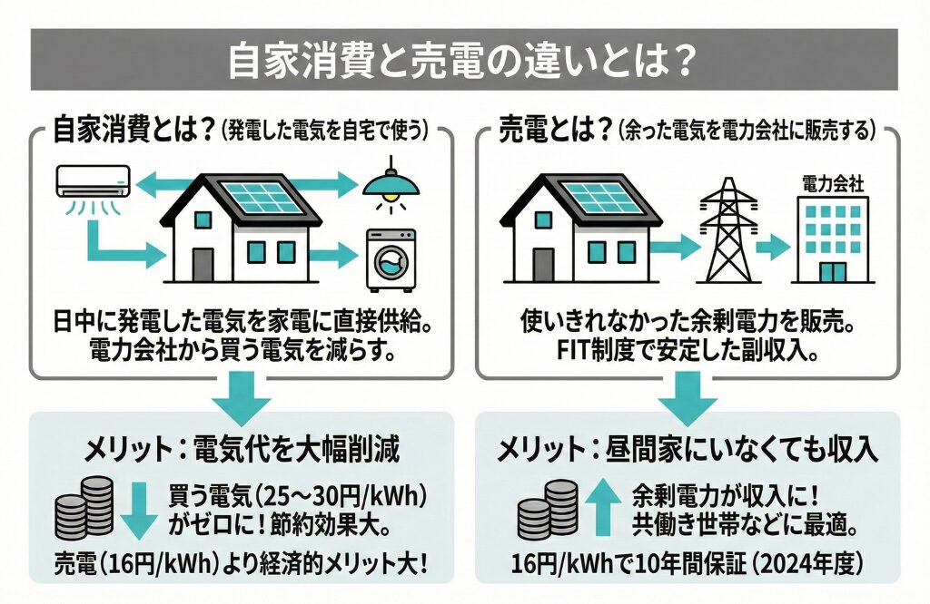 自家消費と売電