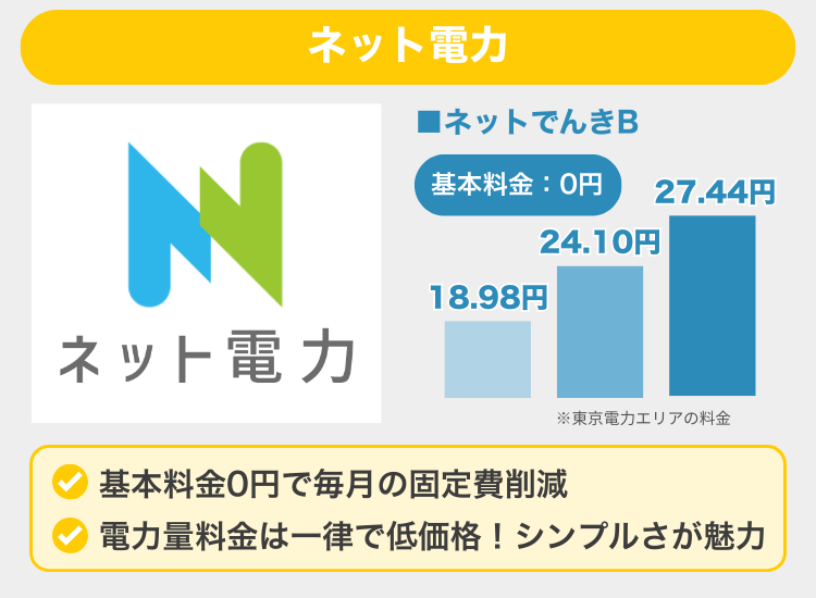 ネット電力 ネットでんきB 概要