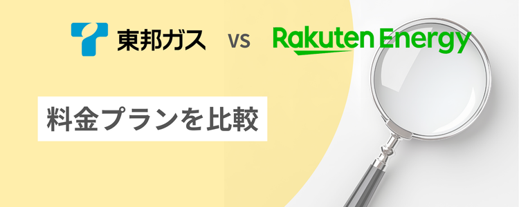 東邦ガスと楽天でんきの料金プランを比較