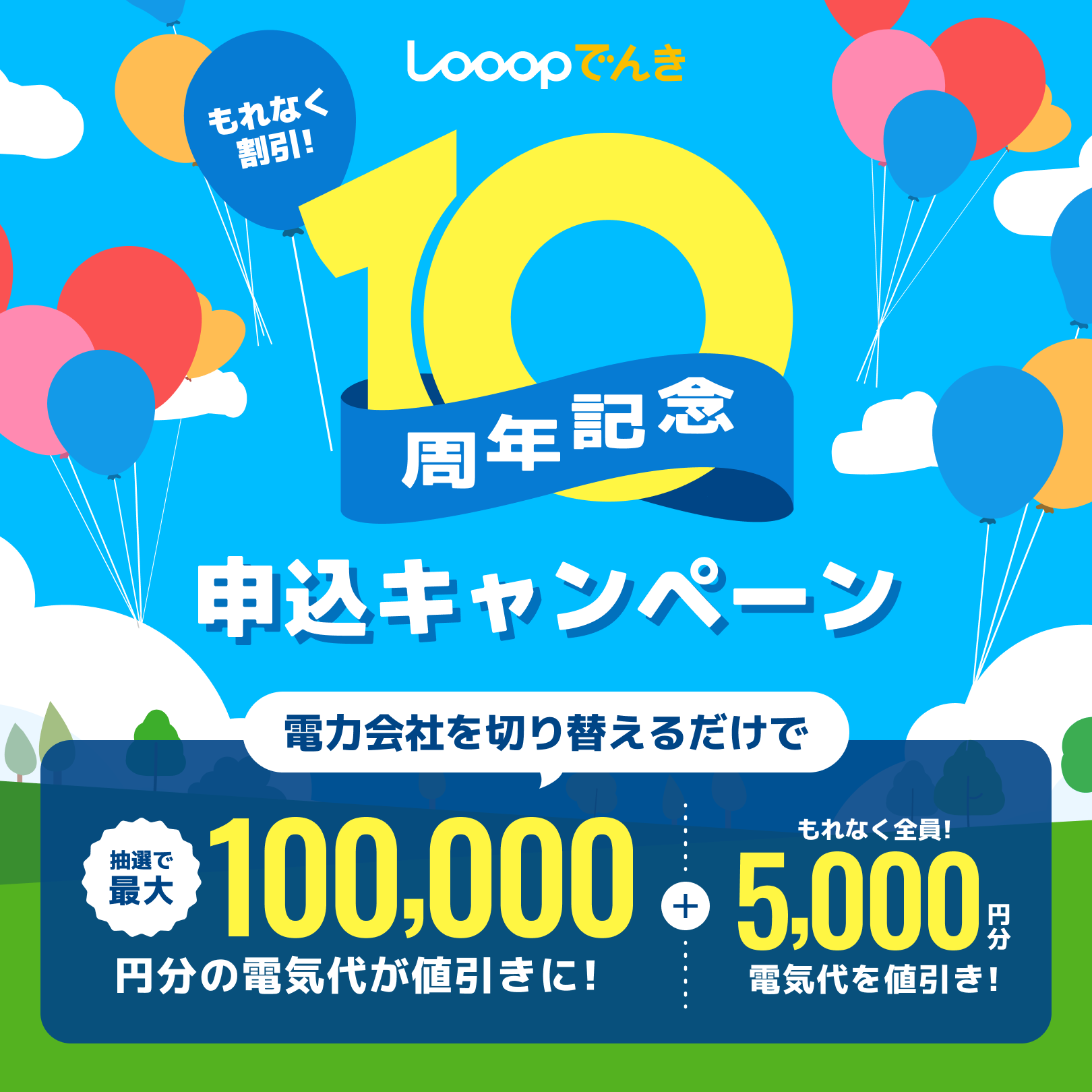Looopでんき10周年CP